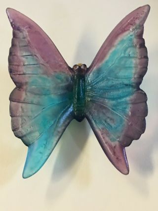 Daum France Butterfly Pendant